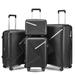 Luggage 4 Piece Sets, Expandable Lightweight Suitcase with 360 Degrees Mute Spinner Wheels for Men Women (14/20/24/28)