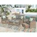 Patio Furniture Set, 4 Piece Outdoor Conversation Set All Weather Wicker Sectional Sofa with Ottoman and Cushions