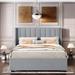 Modern Full/Queen Size Upholstered Bed with 4 Drawers Storage Space 2 Colors