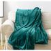 Solid Color Coral Fleece Plush Microfiber Blanket