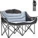 DoCred Double Seats Oversized Camping Chair with Cup Holder