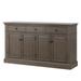 Retro-Style Sideboard with Extra Large Storage Space with Three Drawers and Two Compartments for Living Room and Dining Room