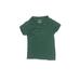 Austin Trading Co. Short Sleeve Polo Shirt: Green Print Tops - Kids Girl's Size 8