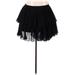 City Chic Casual Mini Skirt Mini: Black Solid Bottoms - Women's Size 22 Plus