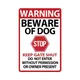 Meware of Dog MTal 18/Sign for Fence Iod Beware of Dog Do Not Enter Home Kitchen Farm Garden