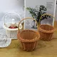 Mini panier de rangement tissé en rotin panier à main pour fleurs décoration d'intérieur