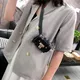 Mini sac banane imprimé crocodile pour femme petit sac à bandoulière porte-monnaie portable