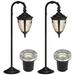 Bellagio Black 4-Piece LED In-Ground and Path Light Set