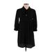 Pins and Needles Casual Dress - Shirtdress: Black Dresses - Women's Size Small