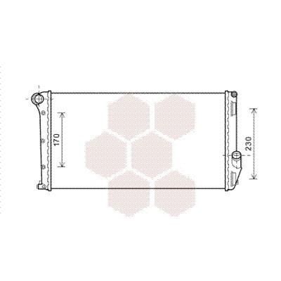 VAN WEZEL Kühler, Motorkühlung für FIAT / LANCIA 51859378 51814597 73002097