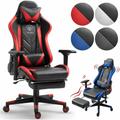 Trisens - Gaming Stuhl mit Fußstütze und ergonomsichen 4D-Armlehnen gaming chair in ergonomischer