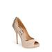 Kiara Crystal Back Open Toe Pump