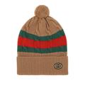 Web Stripe Wool Beanie