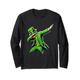 Kobold Tanzen Tanz Kobold Dabbing St. Patricks Day Langarmshirt