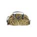 Sharif Leather Shoulder Bag: Yellow Graphic Bags