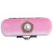 Retro Lipstick Box Lip Balm Organizer Bag Durable Cosmetic Storage Case With Mirror (Pink)