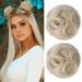 2 PCS Mini Claw Clip in Messy Cat Ears Hair Bun Extensions Wig Accessory Hairpieces for Women Girls
