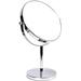 10 Times Magnifying Table Makeup Mirror Double Sided Free Standing Cosmetic Mirror Bathroom Mirror Round Chrome Swivel - Ideal for Shaving Makeup