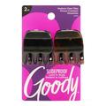 Goody Classics Medium Claw Clips Black and Brown Colors - Great for Easily Pulling Up Your Hair - Pain-Free Hair Accessories for Women Men Boys and Girls 2 Count (Pack of 1)