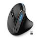 Lixada Wireless Mouse F-36A 2.4G with Charging Blu-ray 6-button Optical 3-Level DPI Black