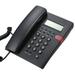 Lixada Caller ID Landline Telephone Battery-free Desktop Adjustable LCD Brightness Black with Telephone Line