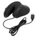 Lixada Ergonomic Wired Vertical Mouse Black 3 DPI for Office Gaming