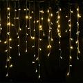 Shellbot 2024 Spring Sale String Light Icicle String Lights 13 Ft Icicle String Lights 96 LED Icicle Curtain Lights For Bedroom Party Wedding Xmas Holiday Light Decorations