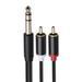 Kayannuo Easter Gifts for Women and Men Clearance 6.35 Mm To 2RCA Cable RCA Cable 6.35mm 1/4 Inch Male To 2 RCA Male Stereo Audio Adapter Y Splitter RCA Cable