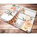 Giraffe Watercolor Floral Mouse Pad Boho Design Faux Wood Mousepad Cute Desk Accessories Giraffe Gifts