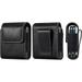 Premium Leather Cell Phone Belt Holster for Samsung Galaxy Z Flip 3 Z Flip3 5G Z Flip 2 Mens Holster Phone Pouch Holder Case Cell Holster Pouch Case