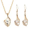Quinlirra Easter Earrings for Women Clearance Women s Jewelry Diamond Pendant Necklace Earring Chain Pendant Birthday Gift Easter Decor