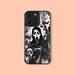 Black and White Scream Ghost Face Design Phone Case
