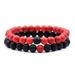 Quinlirra Easter Bracelets for Women Clearance 2Pcs Men Women 8mm Chakra Beads Elastic Natural Stone Agate Bracelet Easter Decor