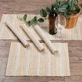 'Off-White Cotton Blend Table Runner and Placemats (5 Pieces)'