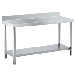 Wandarbeitstisch mit 1 regal zerlegt - 1200x600x850 mm - 1D21061M Eurast Image