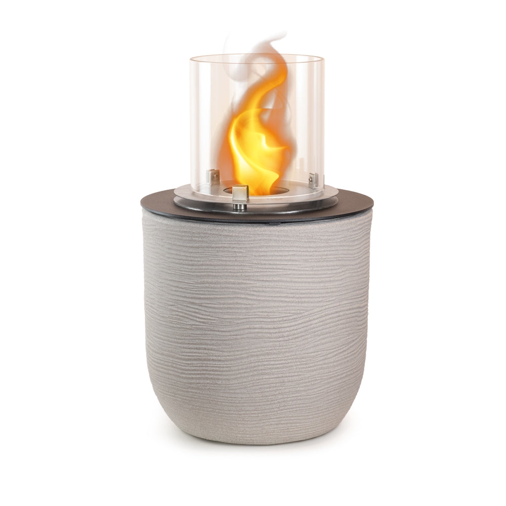 Divina Fire - Bioethanol-Kamin-Gartenkohlebecken für drinnen und draußen RAFFAELLO Corda Beige d.35 x h55 Image