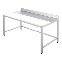 Edelstahl/polyethylen-schneidetisch stärke 20 mm montiert - 1500x700x850 mm - 15130320 Eurast Image