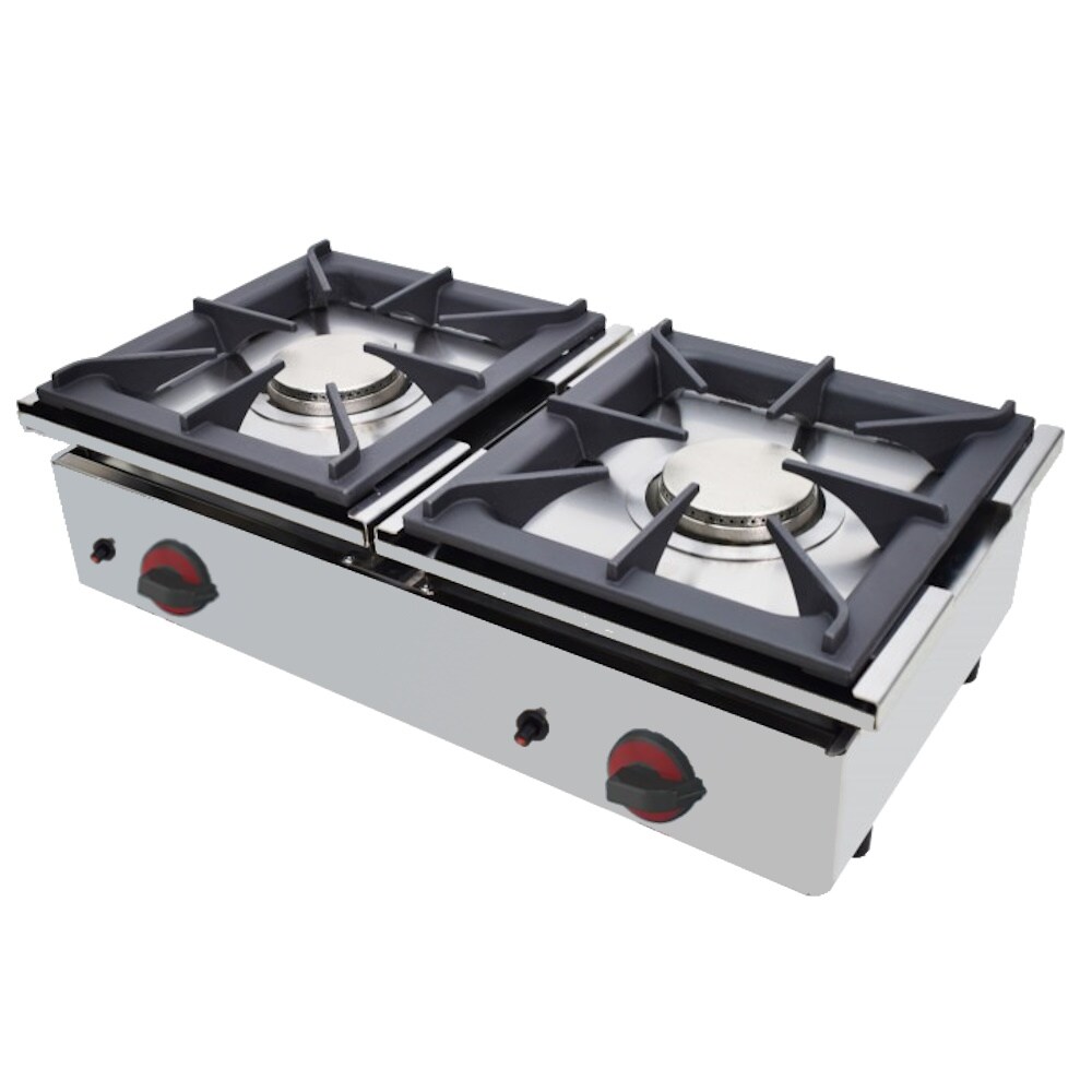 EURAST - Gaskochfeld mit 2 brennern, tischmodell - 800x450x240 mm - 11,6 Kw - 44126C08 Image
