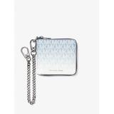 Michael Kors Ombré Logo Billfold with Chain Blue One Size