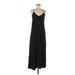 Old Navy Casual Dress - A-Line V-Neck Sleeveless: Black Print Dresses - Women's Size Medium