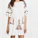 Free People Dresses | Free People Womens Pavlo Floral Embroidered Boho Mini Dress Size Small White | Color: White | Size: S