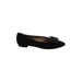 Neiman Marcus Flats: Slip-on Chunky Heel Work Blue Solid Shoes - Women's Size 9 - Almond Toe