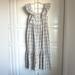 Madewell Dresses | Like New Madewell Plaid Dress. Size 8. | Color: Blue/Cream | Size: 8