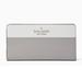 Kate Spade Bags | Kate Spade Large Slim Colorblock Bifold Saffiano Leather Wallet In Nimbus Gray | Color: Gray/White | Size: Os