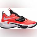 Nike Shoes | Nike Zoom Freak 3 Giannis Crimson Black Tie Velcro Basketball Performance Shoes | Color: Black/Orange | Size: 7.5