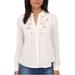 Free People Tops | Free People Ivory Blouse Carter Donny Button Down Top Lace Size S | Color: Cream/White | Size: S