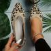 Women's Leopard Print Flat Shoes, Pointed Toe Slip-on Casual Flat Shoes, Women's Lightweight Shoes