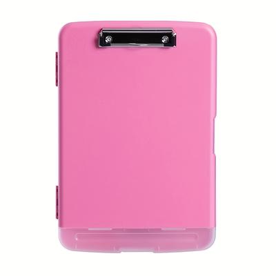 8.5x11 Clipboard With Storage, Plastic A4 Clips Bo...