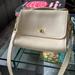 Coach Bags | Coach Vintage Court Satchel Rare Cream W Brass Crossbody Leather Handbag 9870 | Color: Cream/Gold | Size: Os