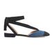 J. Crew Shoes | J Crew Denim Ankle Wrap Flats Blue Black 6 | Color: Black/Blue | Size: 6